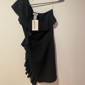 Ruffle Little Black Dress